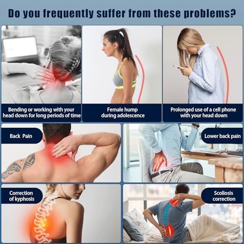 Posture Corrector for Men and Women, Adjustable Back Brace for Back, Neck and Shoulder Pain Relief, Back Support for Posture Improving Scoliosis, Hunchback, Hump, Thoracic, Spine Corrector (Medium)