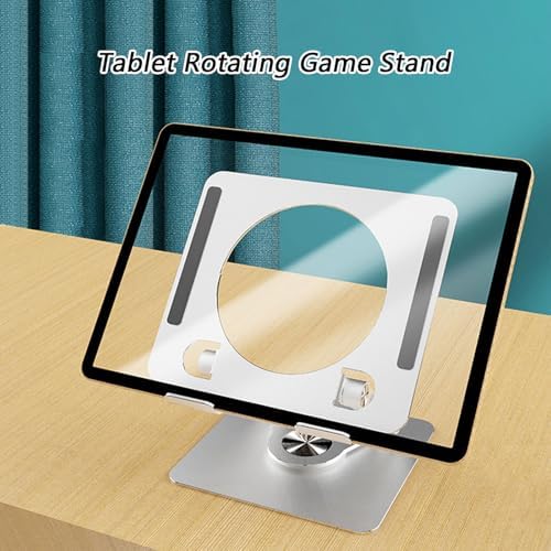Adjustable Tablet Holder, Carbon Alloy with 360 Rotating Base, Laptop Portable Stand for Offices Home Drawing Ergonomic Supplies