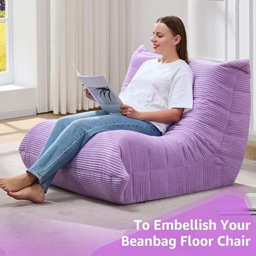 Hobestluk Big Bean Bag Chairs for Adults Fireside BeanBag Couch Togo Sofa