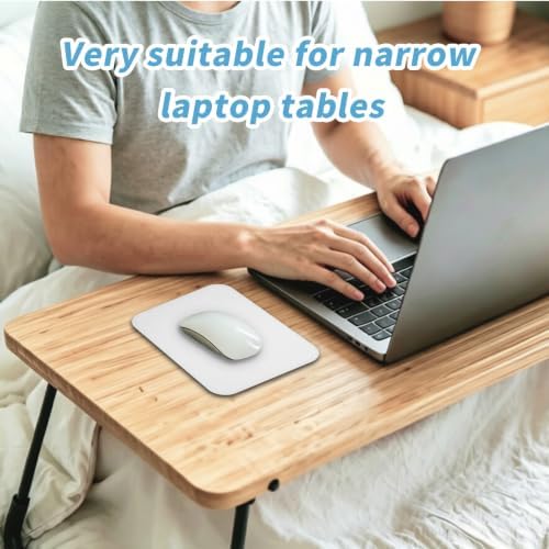 Small Mouse pad, with Edge-Sewn Design, extends Service Life by Twice, occupying the Optimal Size for the Mouse and Wrist Position. (White)