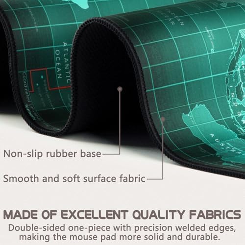 Mouse Pad Gaming - Desk Mat for Keyboard and Mouse - Large Mouse Pads for Desk, Gaming Mousepad with Non-Slip Base, Desks Pad (31.5" X 11.8") for Game, Office and Home