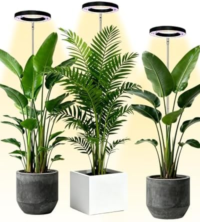 Plant Grow Light,yadoker LED Growing Light Full Spectrum for Indoor Plants,Height Adjustable, Automatic Timer, 5V Low Safe Voltage,Idea for Large Plant Light
