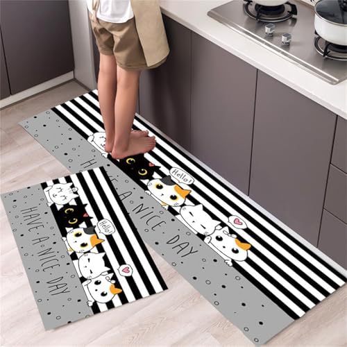 GLOGLOW Office Standing Desk Mat Polyester Floor Mat Anti Fatigue Pad Alternative, 0.5 Inch Thick Cushioned Support, for Professional Workstations and Crafts (40 * 120cm)