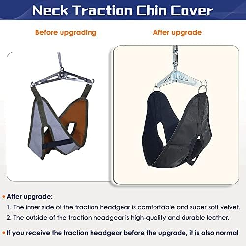 Neck Stretcher Cervical Traction Device for Pain Relief – Over The Door Neck Hammock for Home Use, Spine Decompression Harness Sling, Hanging Stretcher with Cervical Stabilizer & Tension Relief