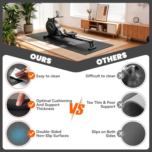 Stepwaver Walking Pad Mat, 102"x36", Treadmill Mat for Hardwood Floors