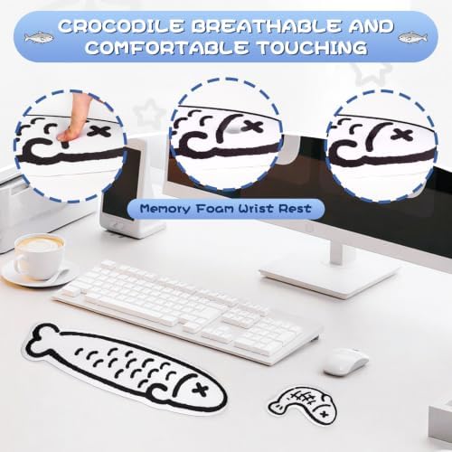 Keyboard Wrist Rest and Mouse Pad Set, Wrist Rest for Keyboard and Mouse