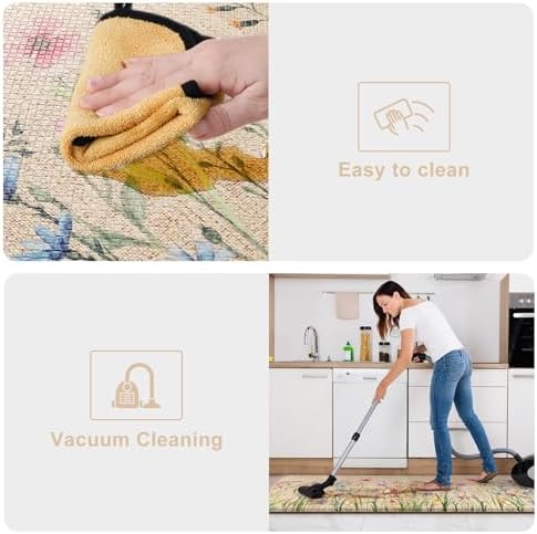 KIMODE Anti Fatigue Mats for Kitchen Floor 17.3"x29",Cushioned Kitchen Rugs