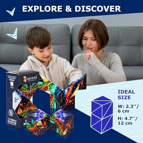 Shashibo ICOSA XL Magnetic Puzzle Toy, Stress Relief Fidget Toy