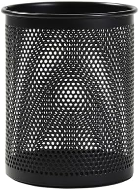 Comix Pen Holder Desk Organizer, Wire Mesh Pencil Cup with Foam Pad and Non-Slip Bottom Office Supplies Desk Accessories for Home Office School, 1 Pack