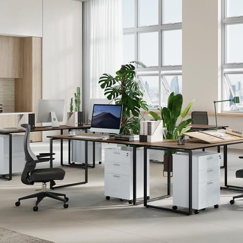 Garvee 3-Drawer Mobile File Cabinet with Lock, Under Desk Storage Drawer