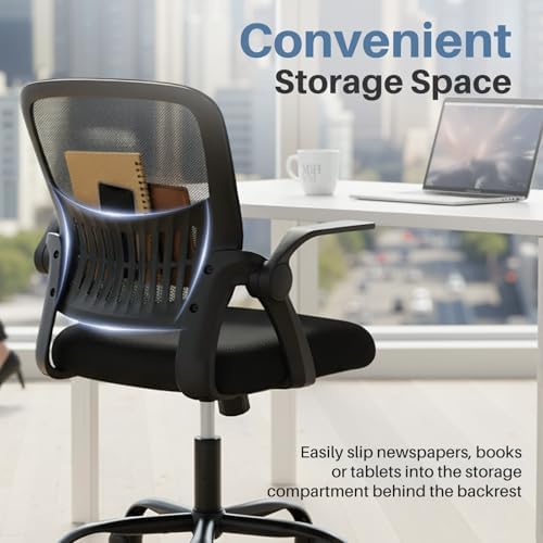 DUMOS Ergonomic Home Office Chair, Lumbar Support Desk Chair