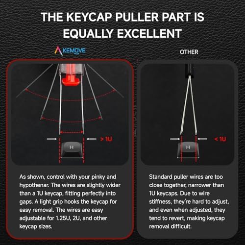 KEMOVE P10 2-in-1 Semi-Auto Switch & Keycap Puller for Mechanical Keyboard