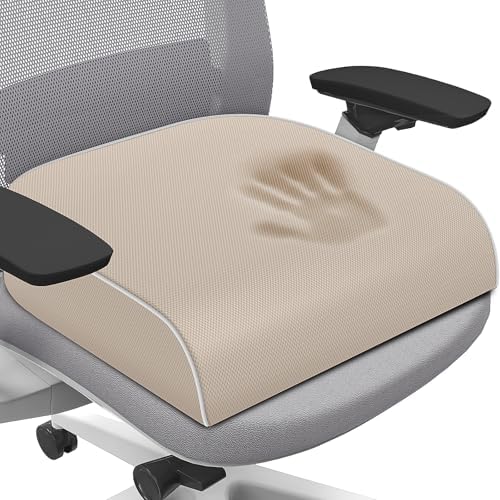 SweetSlubr Seat Cushion, Chair Pad, Memory Foam Tailbone Pain Relief