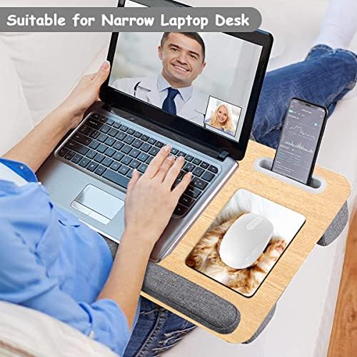 Dapesuom Small Mouse Pad, 6 x 8 Inch Thick Rubber Premium-Textured Non-Slip Portable & Washable Mini Mouse Mat for Women Men Wireless Laptops Keyboard Tray Gaming Work Computer Office Travel, Cute Cat