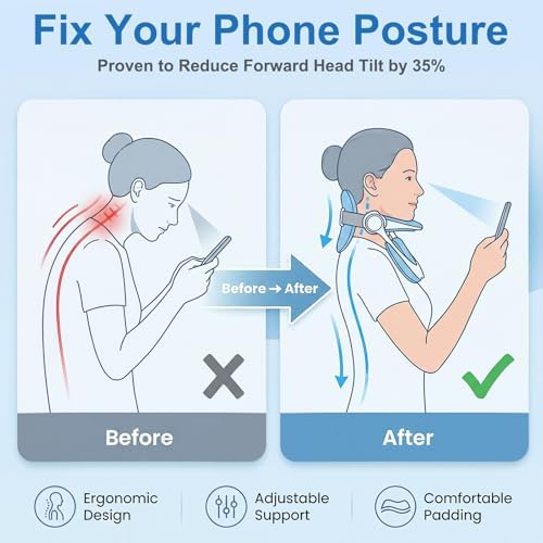 Neck Brace for Neck Pain and Support, Adjustable & Foldable Design
