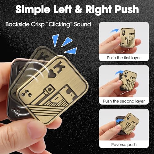 Fidget Slider, Poker Push Card, Fidget Toys Adults, Fidget Clicker