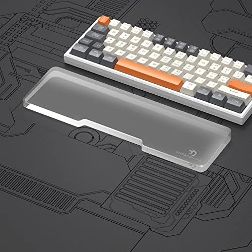 Acrylic Keyboard Wrist Rest - Mini 61Key Keyboard- Mechanical Keyboards Ergonomic Palm Rest for Computer Keyboard,Anti-Slip Base,Wrist Pad for Laptop,Office & Home-Easy Typing