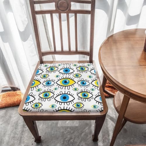 Funny Memory Foam Chair Pad for Adults Evil Eye Pattern