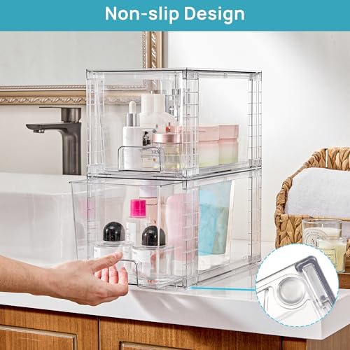 Vtopmart 6 Pack Large Stackable Storage Drawers