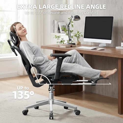 Ergonomic Office Chair, Mesh Computer Chair,400lbs Capacity