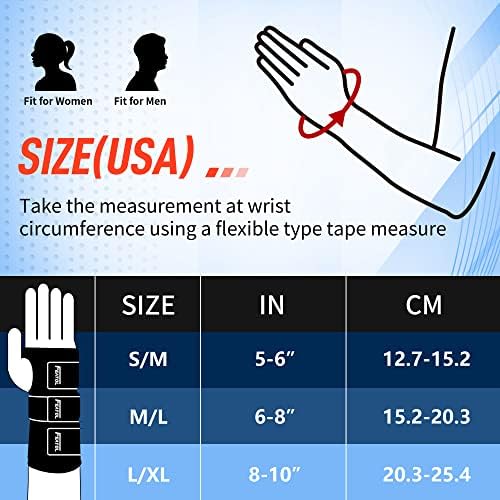 FEATOL 2 Pack Wrist Brace for Carpal Tunnel Relief, Adjustable Wrist Support Brace with Metal Splints Both Hands , Hand Support for Arthritis, Tendonitis, Sprain, Injuries, Wrist Pain, Right and Left (2 Pack (R and L)-Gray, Small/Medium (Pack of 1))