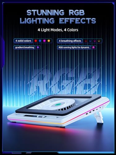 llano V12 RGB Laptop Cooling Pad, Gaming Laptop Cooler