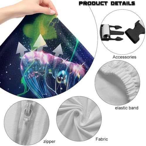 Gaming Chair Seat Cover Butterfly Galaxy Game Chair Slipcovers with 2 Armrest Covers, Scratch-Proof 4 PCS Gamer Desk Chair Covers
