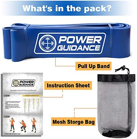 POWER GUIDANCE Pull Up Assist Bands - Stretch Resistance Band - Mobility Band - Powerlifting Bands - by Perfect for Body Stretching, Powerlifting, Resistance Training