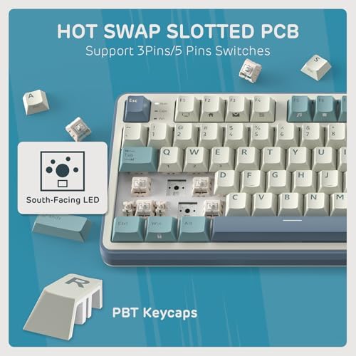 RK ROYAL KLUDGE S98 Wireless Mechanical Keyboard w/Smart Display & Knob
