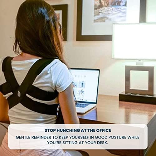 Berlin & Daughter Posture Corrector - Fully Adjustable Breathable Clavicle Chest Back Support Brace for Improves Posture & Provide Lumbar Support Back Pain Relief - Perfect for Men & Women - Medium
