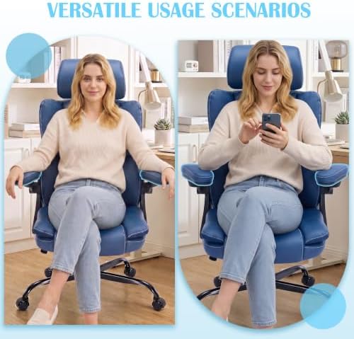 400lbs Executive Office Chair with Adjustable Headrest