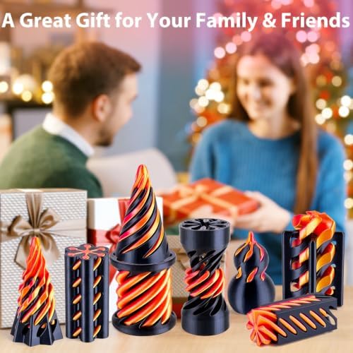 8-Pack Impossible Cone Fidget Toys, 3D Printed Passthrough Set