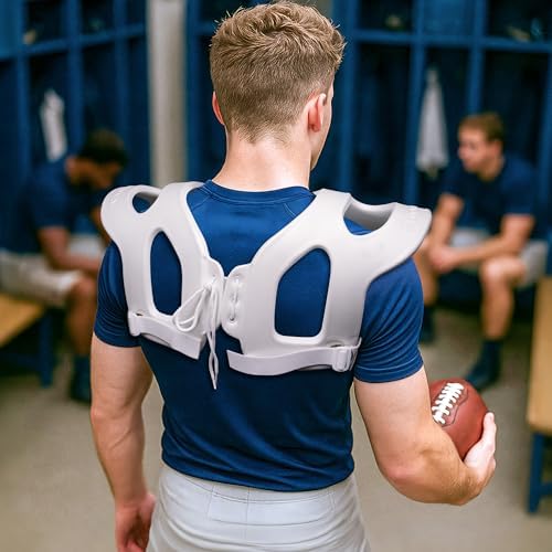 Cannon Sports Shoulder Injury Pad - Under Shoulder Pad Protection for Football Hockey Lacrosse - Injury Prevention & Support - Spider Football Pads - Youth Large & Adult Size Shoulder Pads