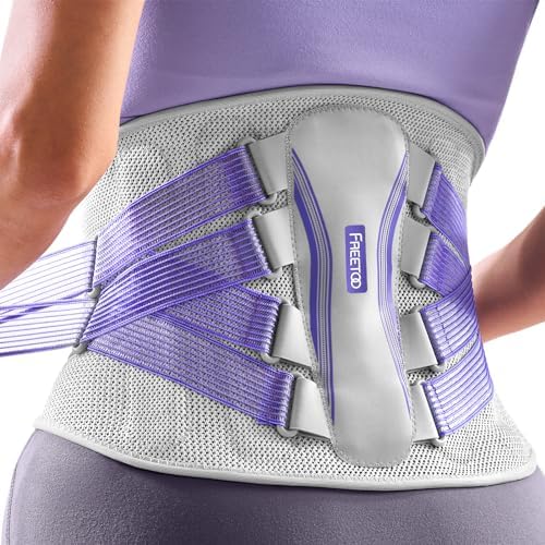 FREETOO Lower Back Brace For Women For Pain, Lumbar Back Support Brace