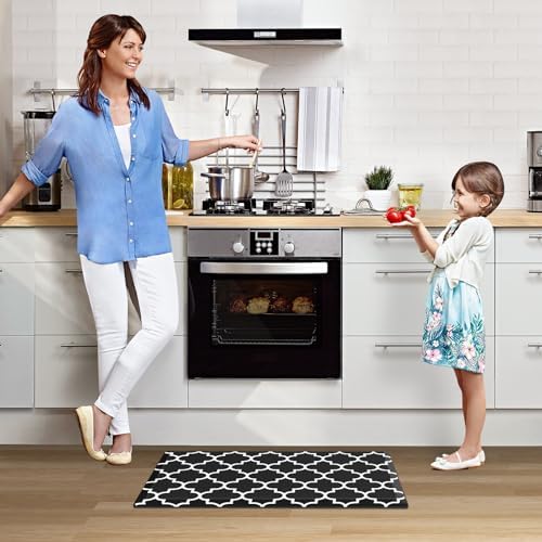 WISELIFE Anti Fatigue Mats for Kitchen Floor, 22" x 36", 4/5 Inch, Black