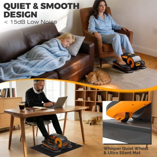 Under Desk Elliptical Leg Exerciser as Seen on TV Sitting for Senior