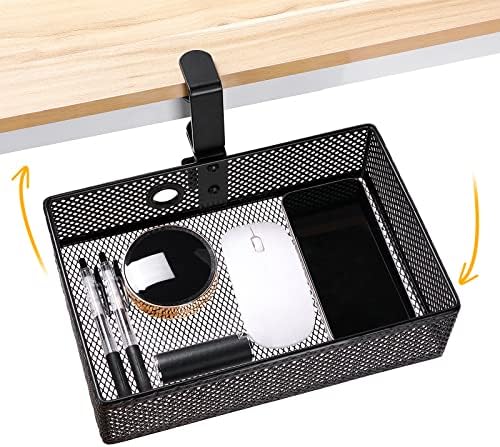 Under Desk Drawer, Clamp on Desk Organizer Hanging Desk Storage Under Table