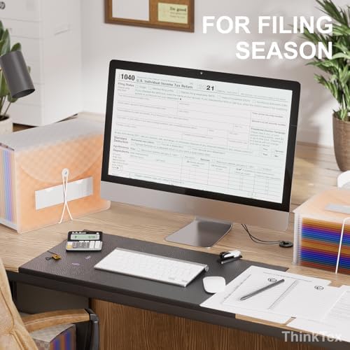 ThinkTex 26 Pockets Expanding File Folders, Accordion File Organizer
