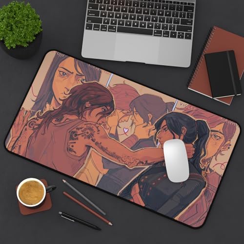 Piltover's Finest Caitlyn x Vi Desk Mat | LOL Mouse Pad Jinx