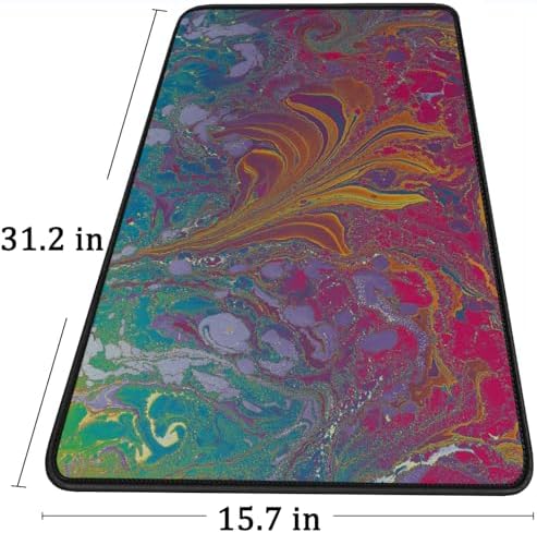 Large Extended Gaming Mouse Pad with Stitched Edges 31.5X15.7In ﻿