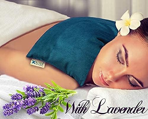 KOYA Naturals Soft Velvet Flax Seed Lavender Pillow Microwave Heating Pad