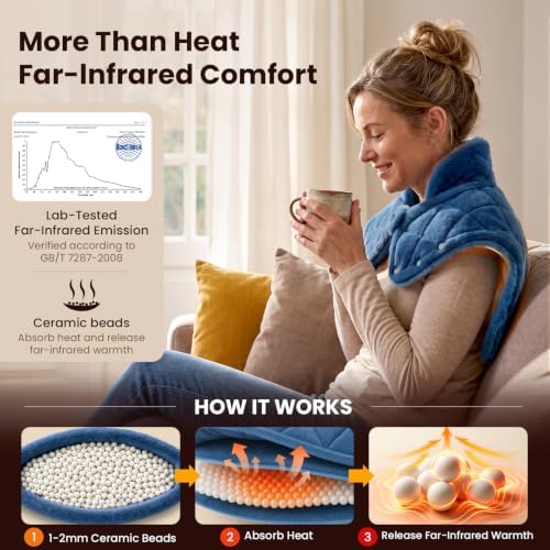 BOB AND BRAD Weighted Heating Pad for Shoulders and Upper Back