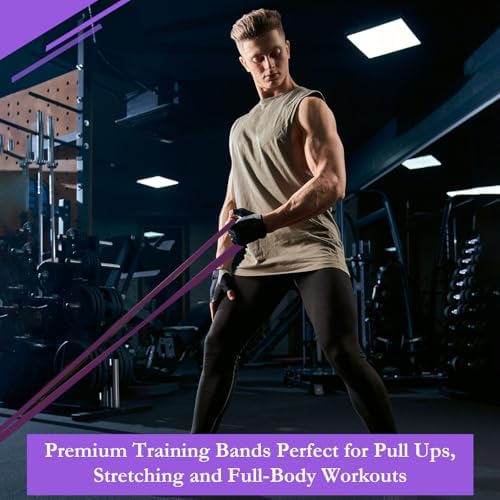 Foilswirl 8 Pcs Resistance Bands for Working Out