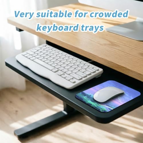 Small Mouse pad, with Edge-Sewn Design, extends Service Life by Twice, occupying the Optimal Size for the Mouse and Wrist Position. (Jellyfish)