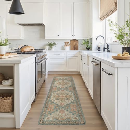 GENIMO Anti Fatigue Kitchen Mats for Floor 17"X59", Runner Rug,Peach