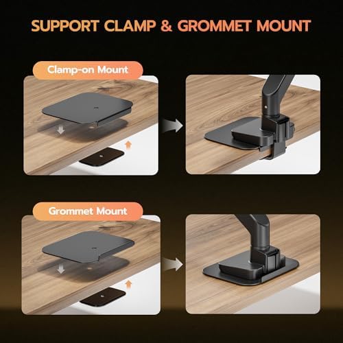 ARES WING Steel Monitor Mount Reinforcement Plate for Fragile Tabletop