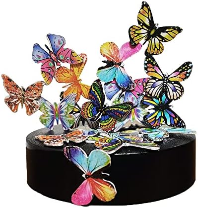 Desk Sculpture Butterflies Desktop Stress Relief Toy Fidget Toy for Anxiety Office Gift (22pcs Butterflies)