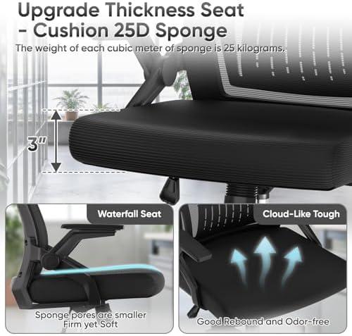 Athena Collection Mesh Back Ergonomic Office Chair with Headrest, 1 Pack