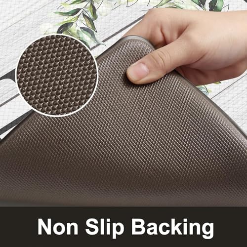 KIMODE Kitchen Mats for Floor 2PCS Anti Fatigue Cushioned Kitchen Rugs
