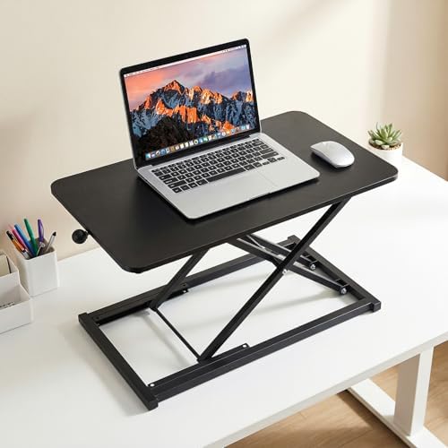 23'' Standing Desk Converter, Manual Sit Stand Desk and Keyboard Riser